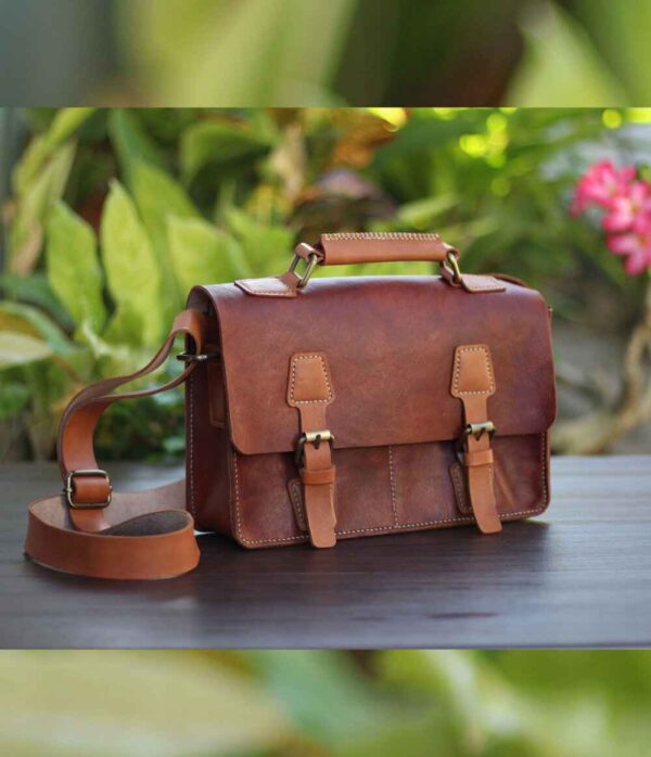 tas kulit elegan asli pria wanita