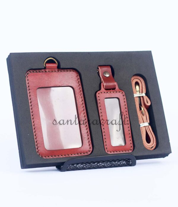 Lanyard Kulit Custom Eksklusif Kualitas Premium