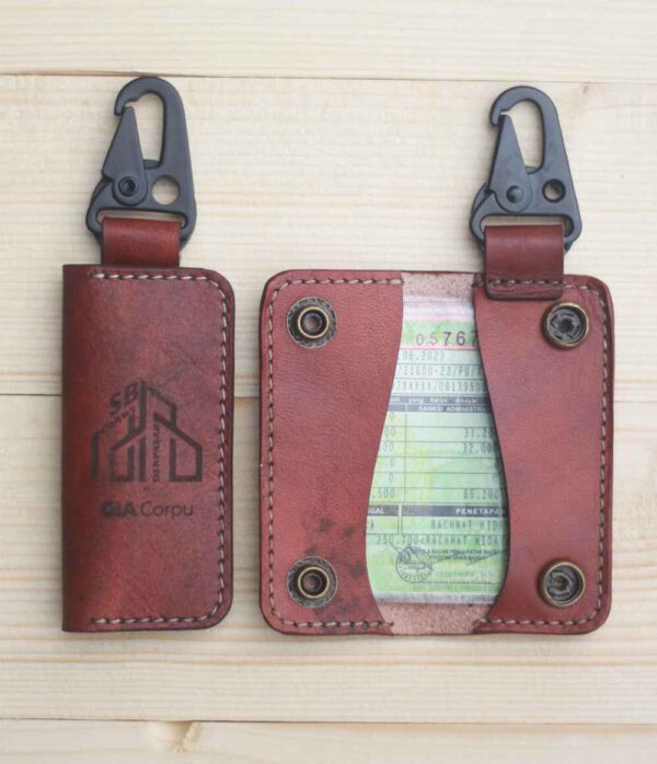 gantungan kunci dan dompet stnk dari kulit bisa kostum