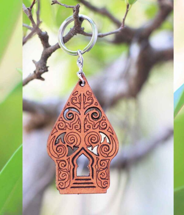 gantungan kunci dari kulit asli kostum souvenir wisata