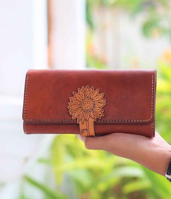 dompet kulit asli wanita elegan bisa custom