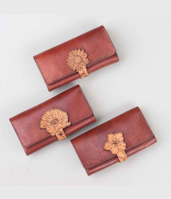 Dompet Kulit Asli Wanita Elegan Bisa Custom
