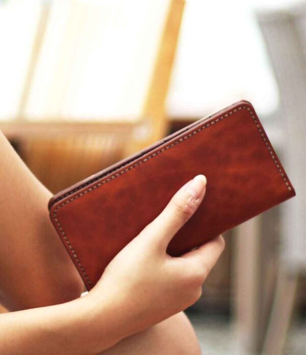 dompet kulit wanita panjang